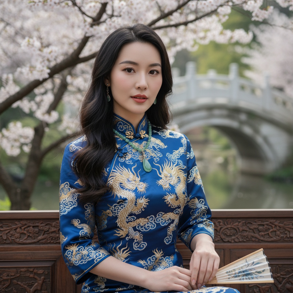 原始图像: 艺术肖像，具有景深效果和氛围情绪增强